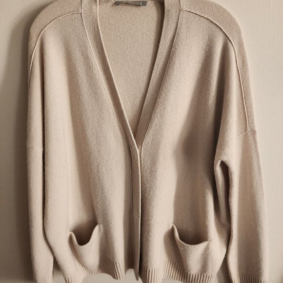 Vince Cream Cashmere Oversized Cardigan-Med - Picture 1 of 6